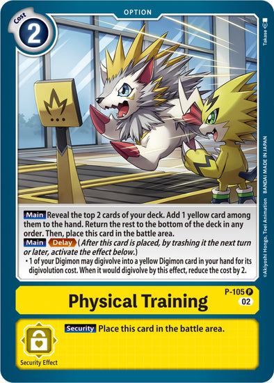 Physical Training (Blast Ace Box Topper) - P-105 - Promo