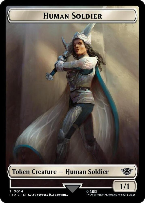Food (023) // Human Soldier (014) Token (Surge Foil) (TLTR)