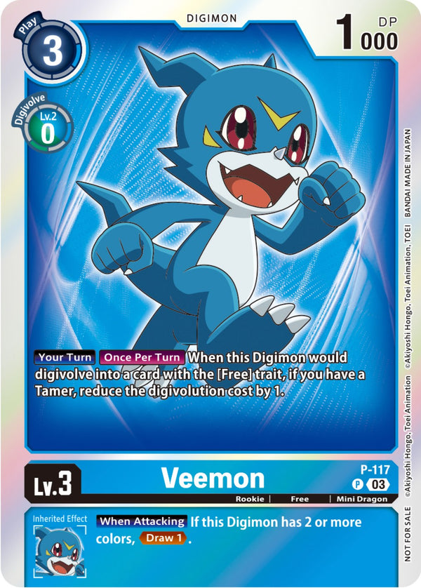 Veemon - P-117 (Block 3) (Tamer Party Pack -The Beginning- Ver. 2.0) - P-117- Promo