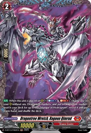 Dragontree Wretch, Ragoon Qimrud (FR) - D-BT13/FR02EN - Frame Rare