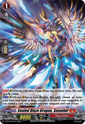 Sealed Blaze Dragon, Samahdi (Foil) - D-PR/314EN-S - Promo