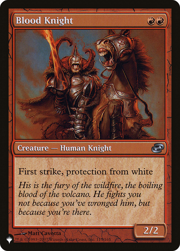 Blood Knight - PLC Reprint (PLST)