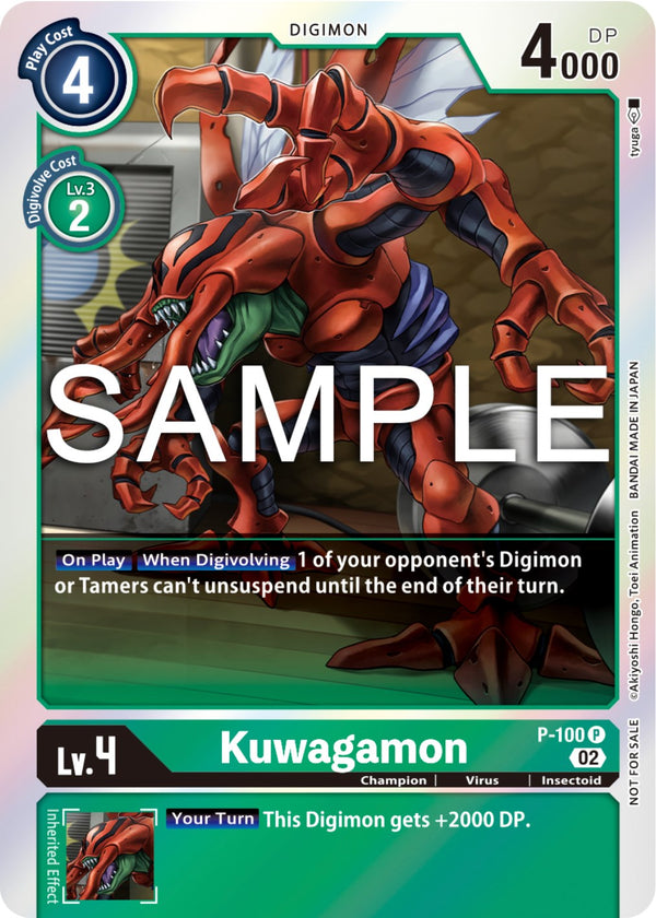 Kuwagamon - P-100 (Limited Card Pack Ver.2) - Promo