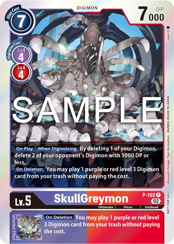 SkullGreymon - P-102 (Limited Card Pack Ver.2) - Promo
