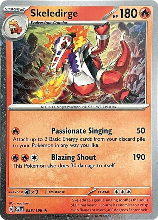 Skeledirge - 038/198 - Rare (Cosmos Holo)