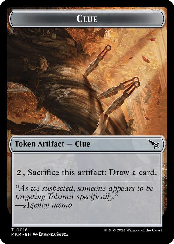 Thopter (020) // Clue (016) Token (TMKM)