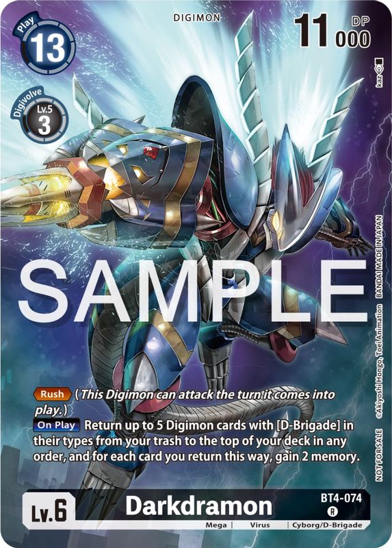 Darkdramon (Official Tournament Pack Vol.12) - BT4-074 - Promo