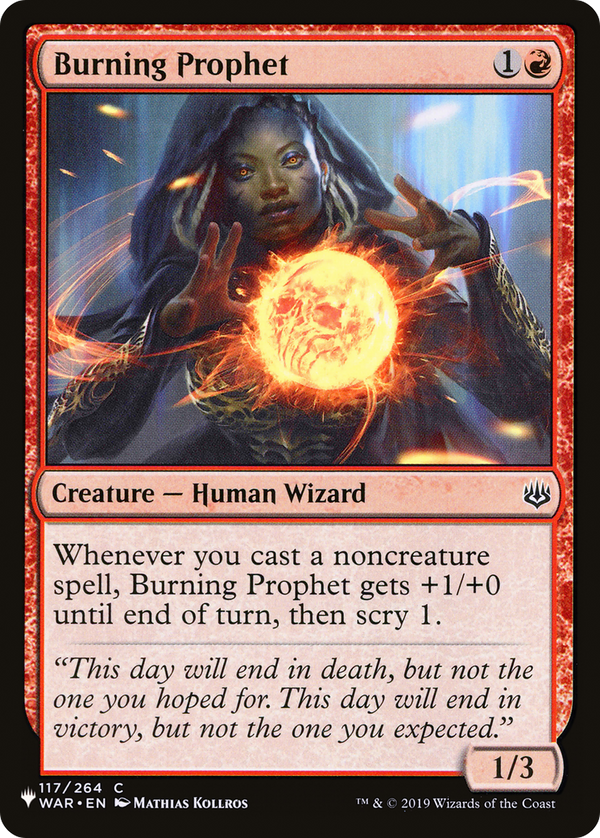 Burning Prophet - WAR Reprint (PLST)