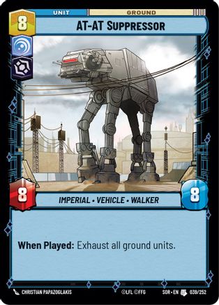 AT-AT Suppressor - 039/252 - Uncommon