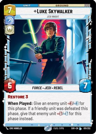 Luke Skywalker - Jedi Knight - 051/252 - Legendary