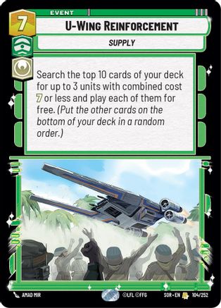 U-Wing Reinforcement - 104/252 - Rare