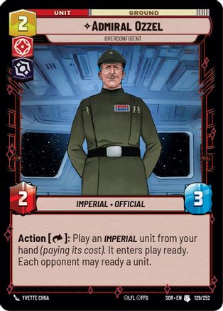 Admiral Ozzel - Overconfident - 129/252 - Uncommon