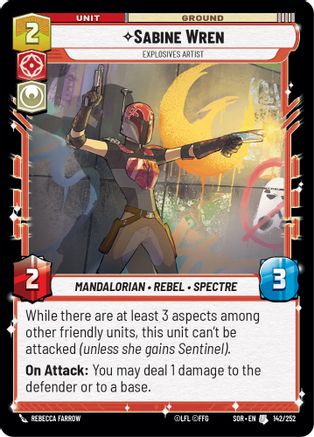 Sabine Wren - Explosives Artist - 142/252 - Uncommon