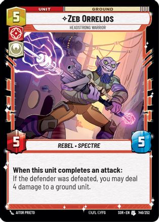 Zeb Orrelios - Headstrong Warrior - 146/252 - Uncommon