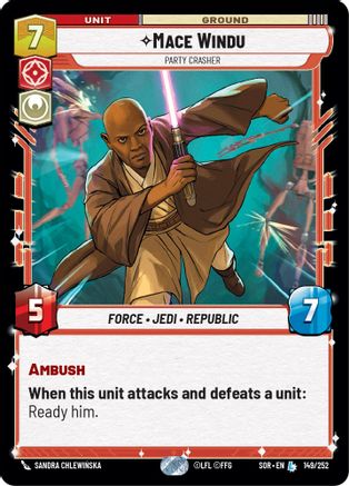 Mace Windu - Party Crasher - 149/252 - Legendary