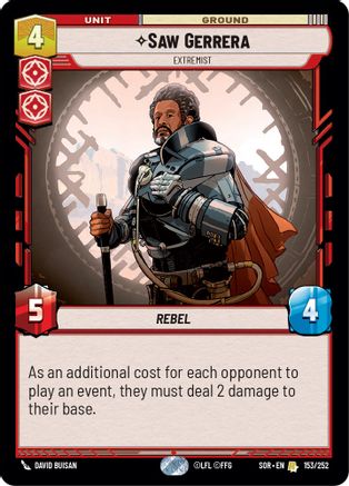 Saw Gerrera - Extremist - 153/252 - Rare