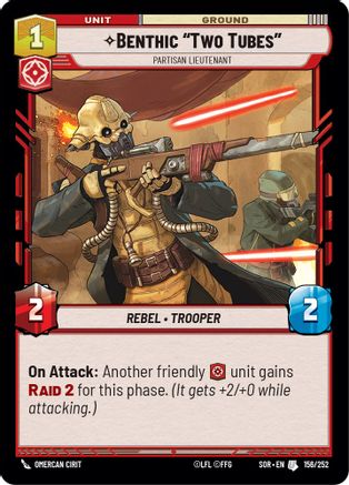 Benthic "Two Tubes" - Partisan Lieutenant - 156/252 - Uncommon