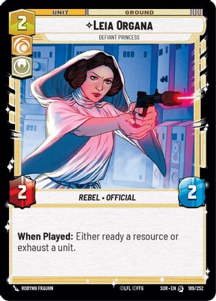 Leia Organa - Defiant Princess - 189/252 - Special