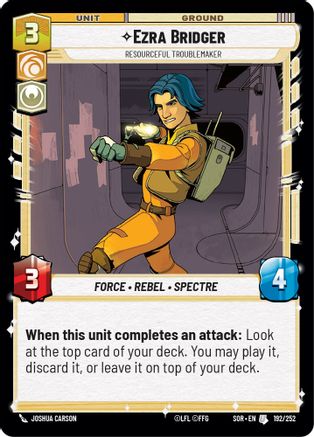 Ezra Bridger - Resourceful Troublemaker - 192/252 - Uncommon