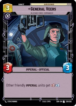 General Veers - Blizzard Force Commander - 230/252 - Uncommon