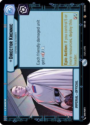 Director Krennic - Aspiring to Authority - 001/252 - Common