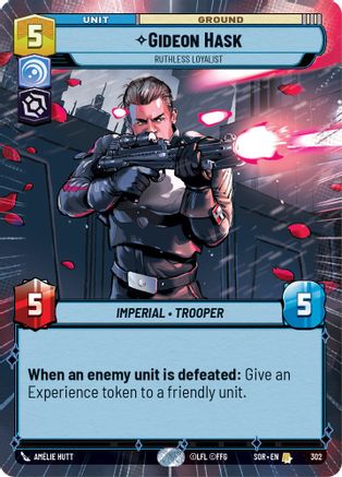 Gideon Hask - Ruthless Loyalist (Hyperspace) - 302 - Rare