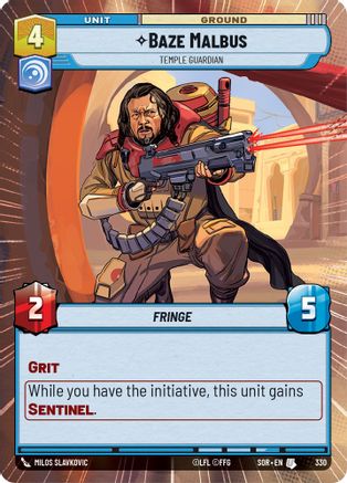 Baze Malbus - Temple Guardian (Hyperspace) - 330 - Uncommon