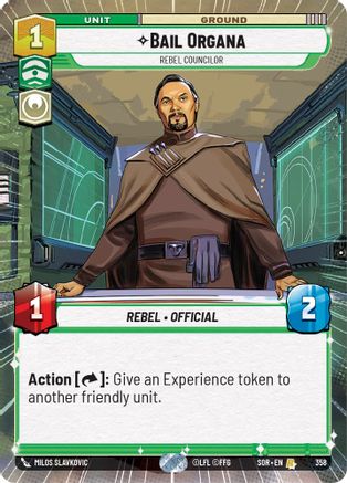 Bail Organa - Rebel Councilor (Hyperspace) - 358 - Rare