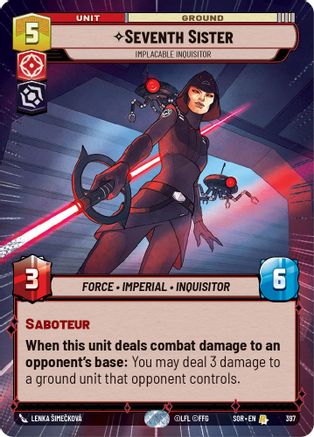 Seventh Sister - Implacable Inquisitor (Hyperspace) - 397 - Rare