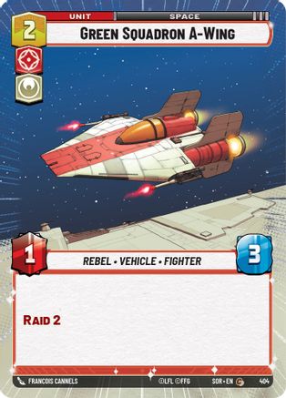 Green Squadron A-Wing (Hyperspace) - 404 - Common