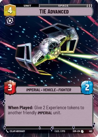 TIE Advanced (Hyperspace) - 492 - Uncommon