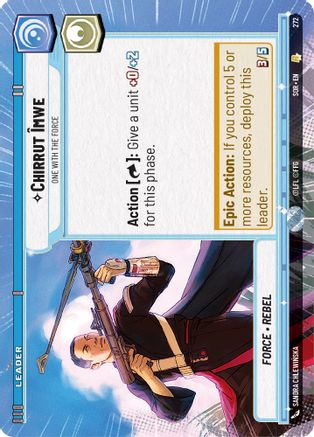 Chirrut Imwe - One With The Force (Hyperspace) - 272 - Rare