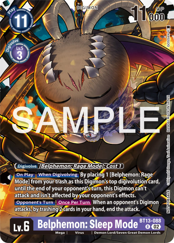 Belphemon: Sleep Mode  (Event Pack 6) - BT13-088 - Rare