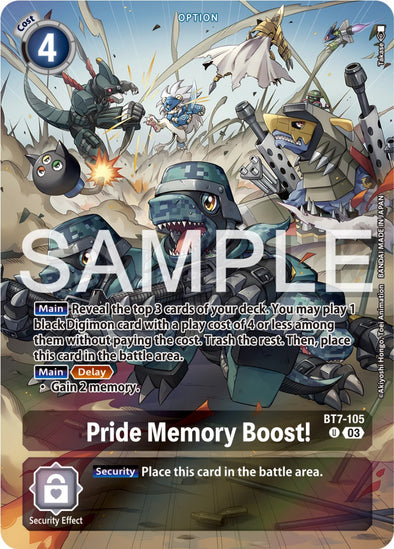 Pride Memory Boost! (Bonus Pack) - BT7-105 - Uncommon