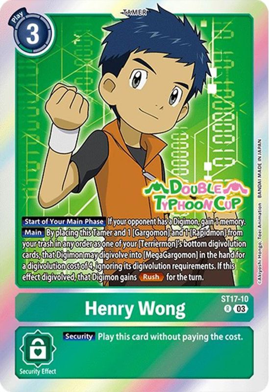 Henry Wong (Double Typhoon Cup Stamp) - ST17-10 - Rare