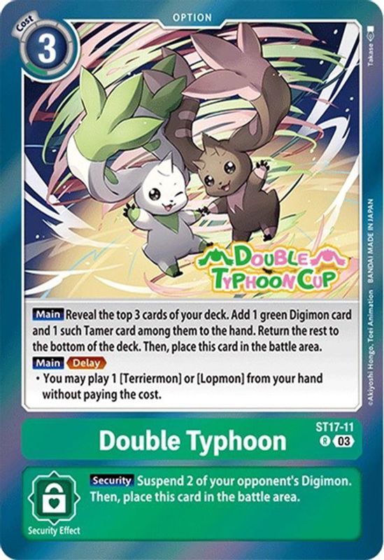 Double Typhoon (Double Typhoon Cup Stamp) - ST17-11 - Rare