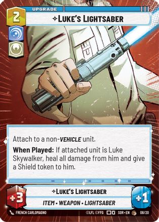 Luke's Lightsaber (Hyperspace) - Weekly Play Promo - 08/20 - Common