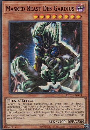 Masked Beast Des Gardius - KC01-EN023 - Ultra Rare