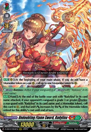 Undoubting Flame Sword, Radylina - D-SS12/004EN - Triple Rare