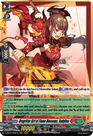 Dragritter Girl of Flame Blossoms, Radylina - D-SS12/008EN - Triple Rare