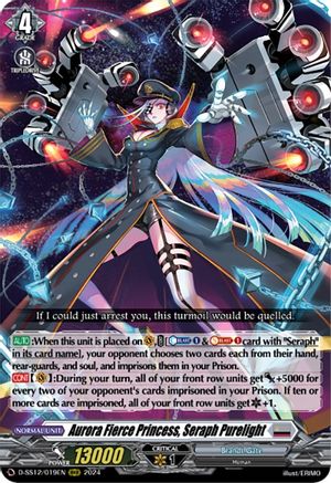 Aurora Fierce Princess, Seraph Purelight - D-SS12/019EN - Triple Rare