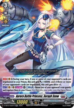 Aurora Battle Princess, Seraph Snow - D-SS12/062EN - Double Rare