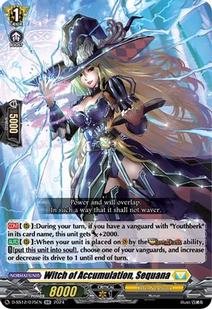 Witch of Accumulation, Sequana - D-SS12/075EN - Double Rare