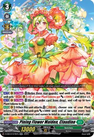 Pining Flower Maiden, Claudine - D-SS12/079EN - Double Rare