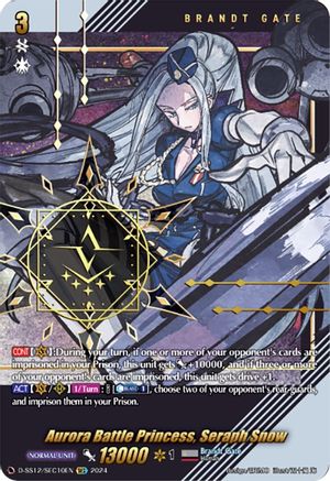 Aurora Battle Princess, Seraph Snow (SEC) - D-SS12/SEC10EN - Secret Rare