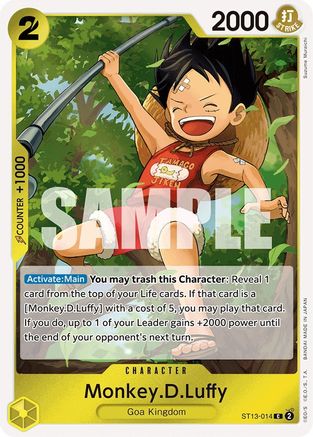 Monkey.D.Luffy (014) - ST13-014 - Common