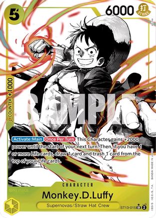 Monkey.D.Luffy (015) (Parallel) - ST13-015 - Super Rare