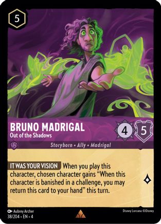 Bruno Madrigal (Out of the Shadows) - 38/204 - Rare