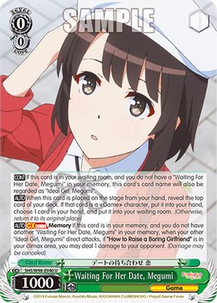 Waiting For Her Date, Megumi - SHS/W98-E040U - Uncommon
