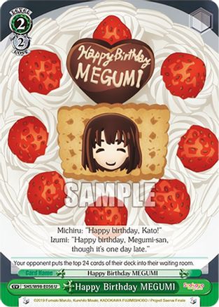 Happy Birthday MEGUMI - SHS/W98-E056U - Uncommon